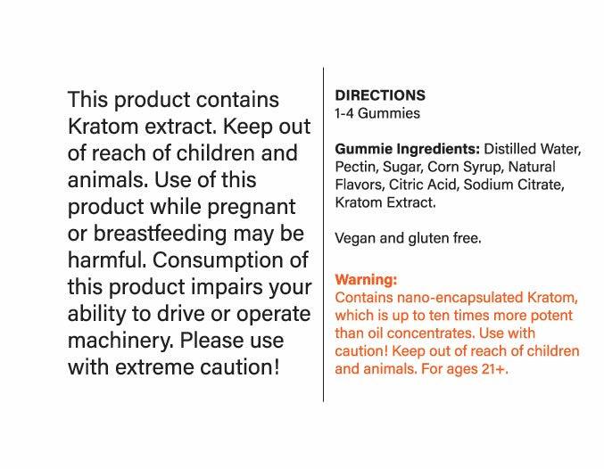 Kratom Citrus Splash Gummies Directions